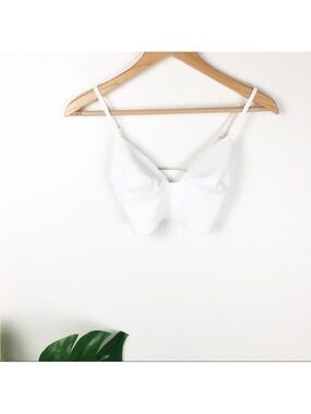 [Free People] Sage longline neo Bralette ivory XS